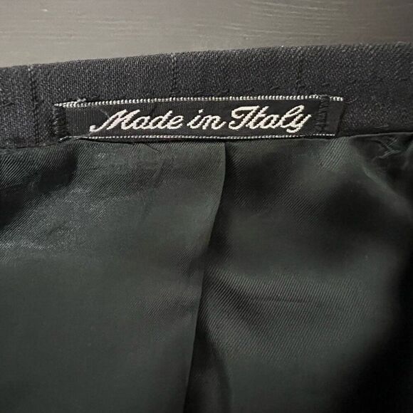 Mani Mens Blazer Size 41 Regular Made In Italy Bullock's Men's Store Wool Black - Picture 8 of 14